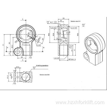 trucks connecting head and joint